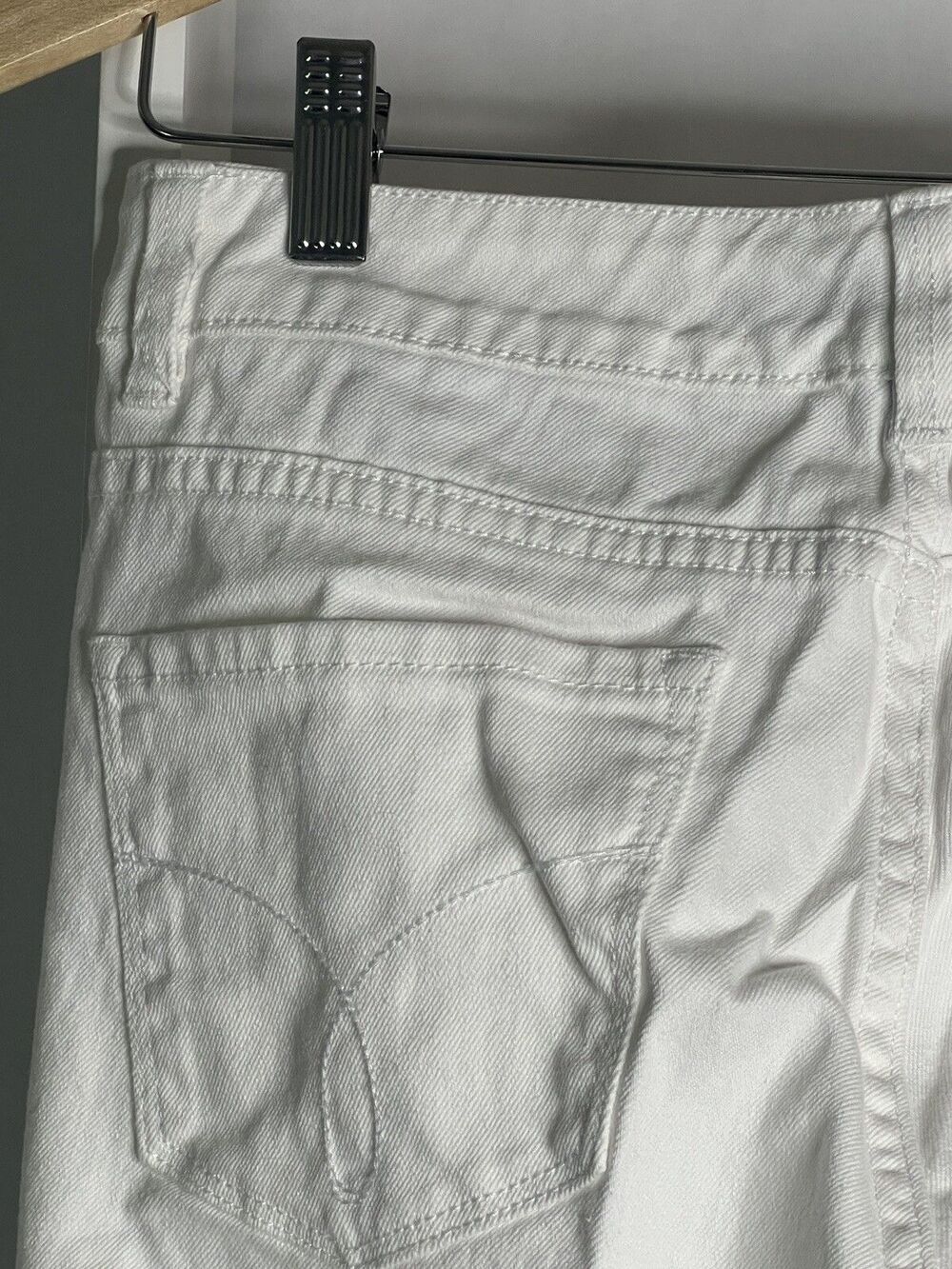 Calvin Klein Ultimate Skinny White Jeans Womens 8/29 Stretch Short 27" Inseam - Picture 9 of 15